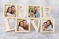 LOVE Fotoğraf Çerçevesi – 4 Fotoğraflı Dekoratif Çerçev