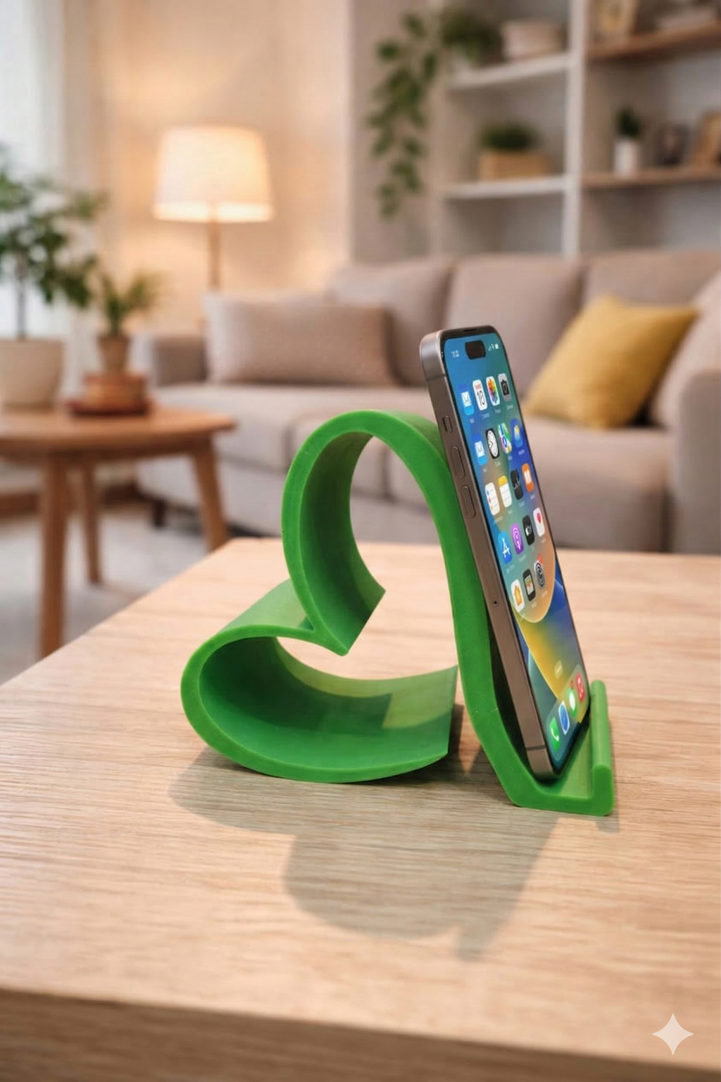 Kalp Tasarımlı Telefon Tutucu
