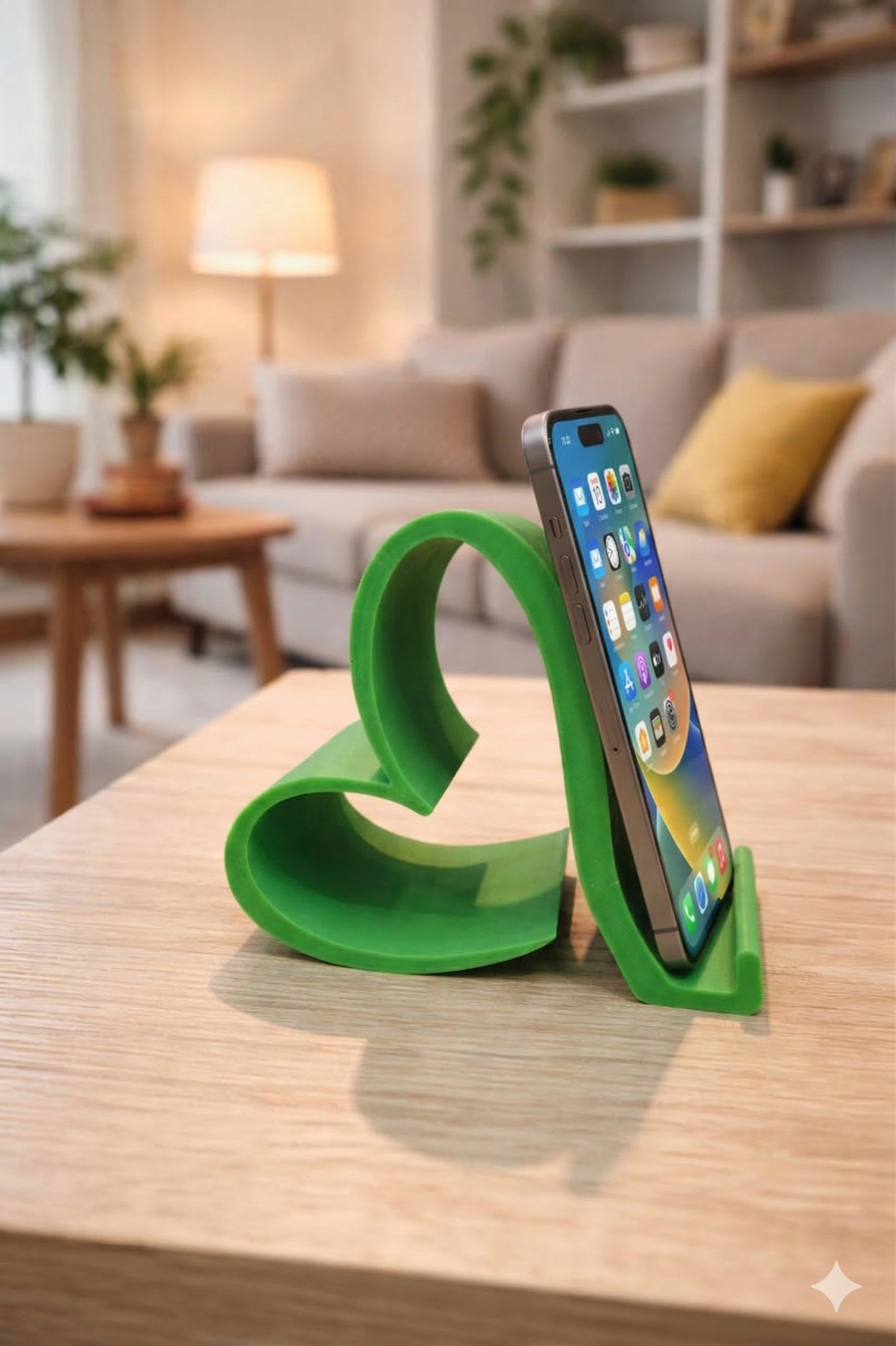 Kalp Tasarımlı Telefon Tutucu