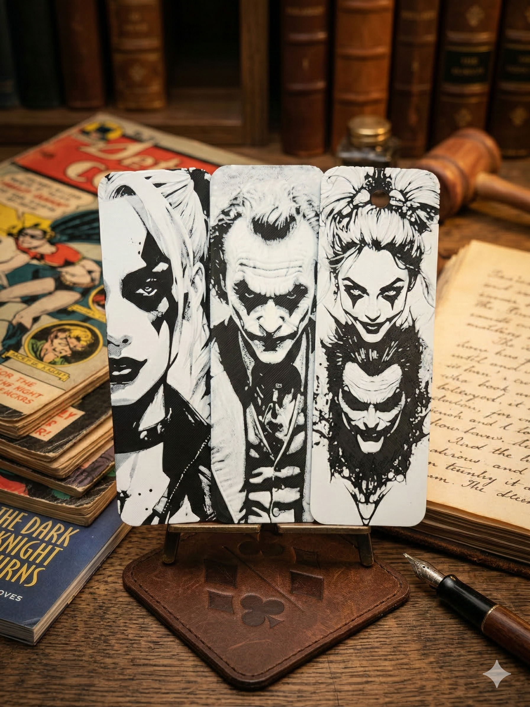 3'lü Kitap Ayracı Seti - Harley & Joker Özel Seri