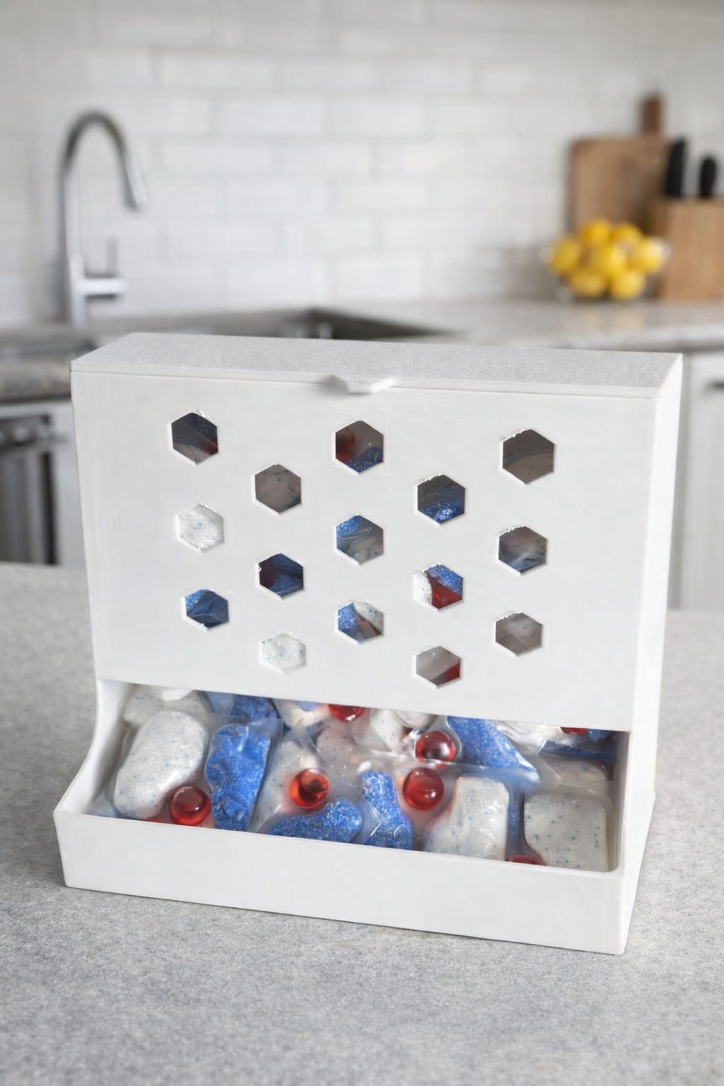 Hexagon Bulaşık Makinesi Kapsül Kutusu